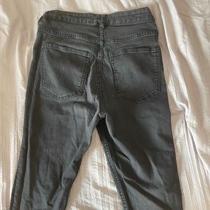 High Waisted Black Skinny Jeans